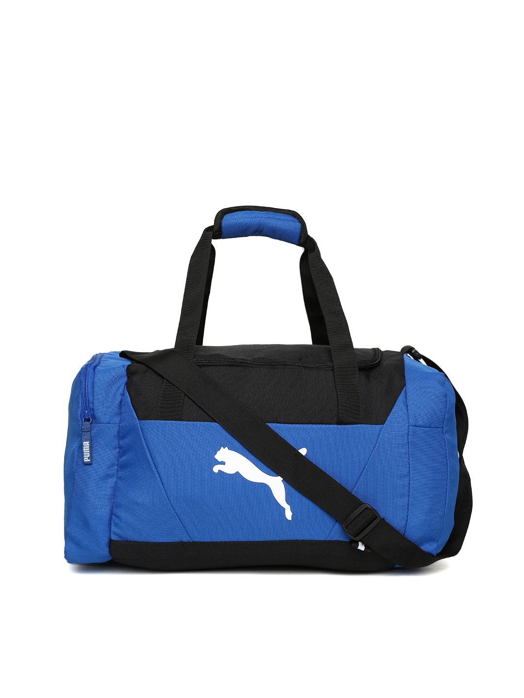 Buy Puma Unisex Blue & Black Fundamentals Sports Duffel Bag Duffel
