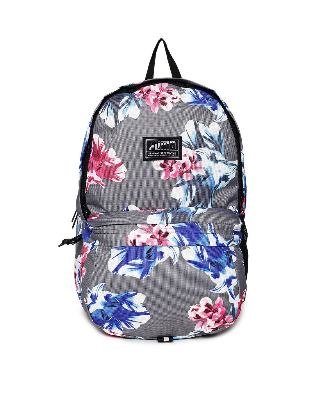 Buy Puma Unisex Grey Floral Print Academy IND Backpack Backpacks for
