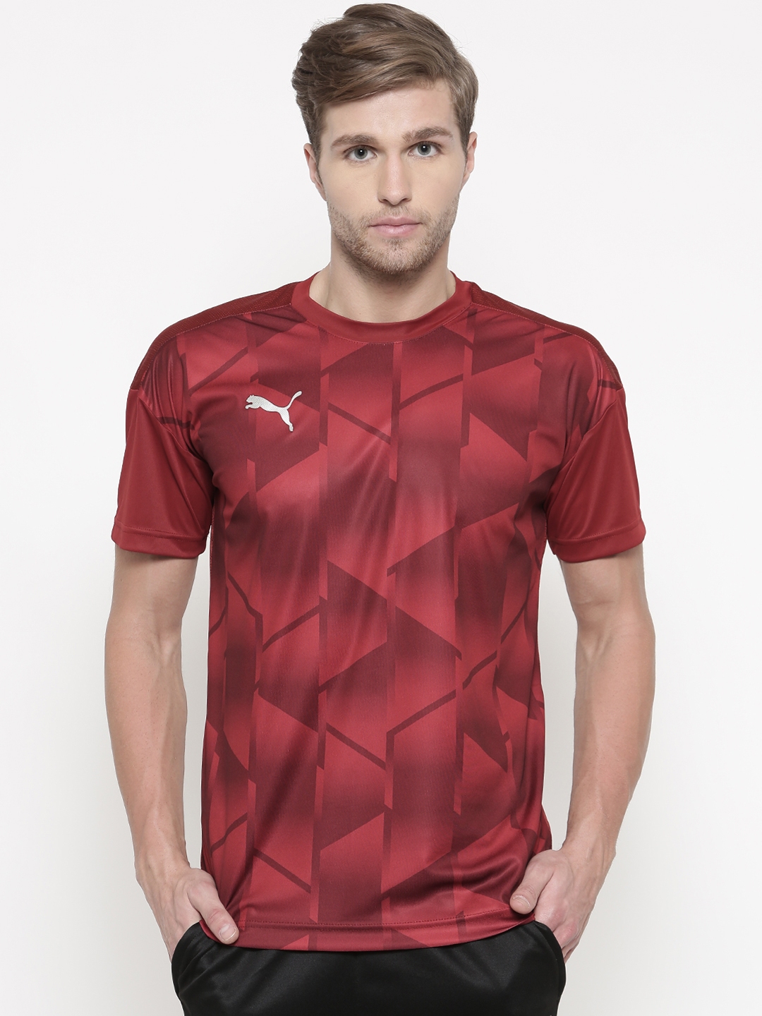 puma maroon t shirt