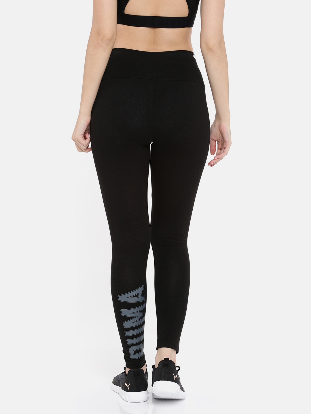 Buy Puma Black ATHLETIC Tights Tights for Women 2446002 Myntra