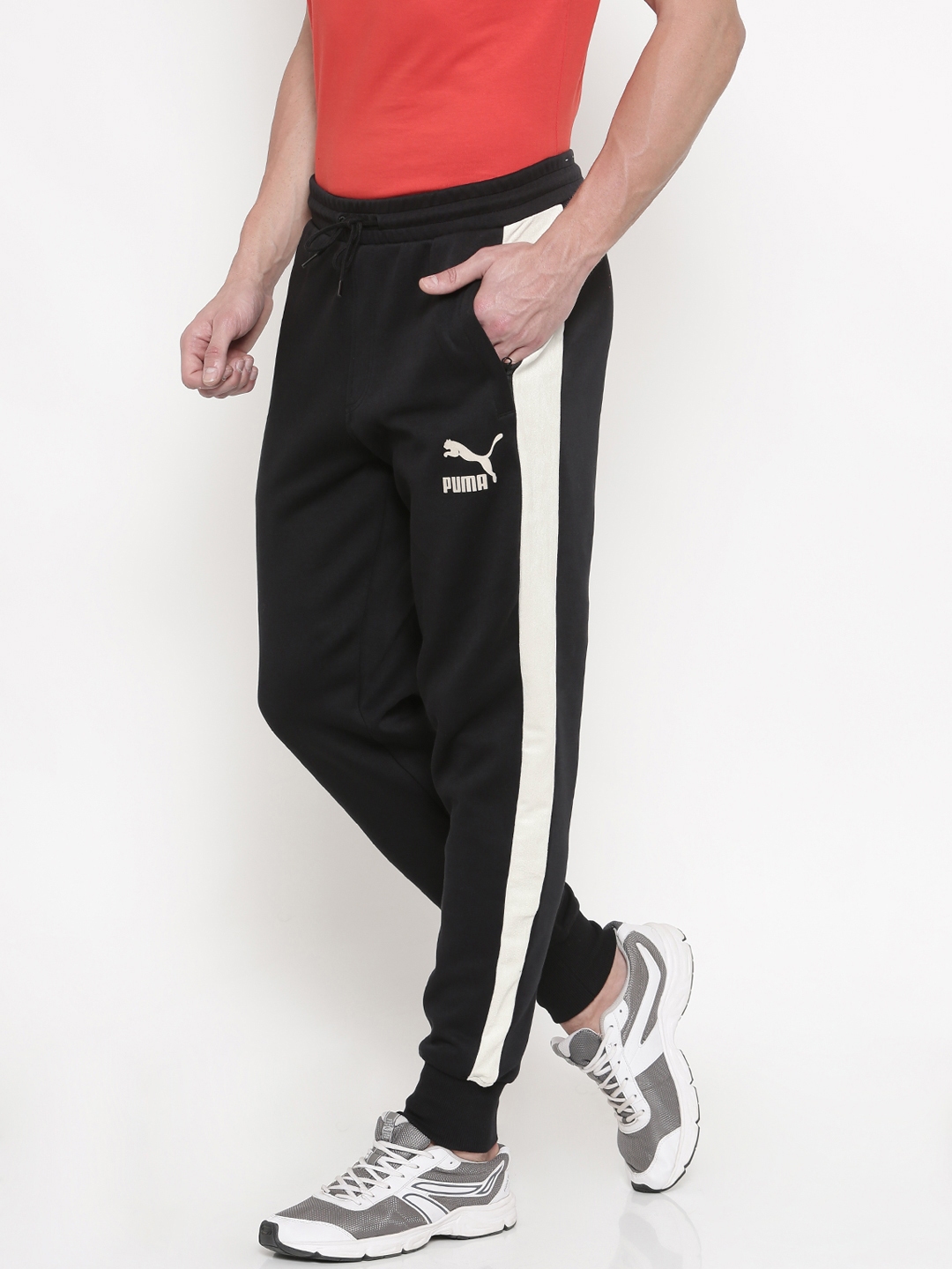 Buy Puma Men Black T7 Suede Track Pants - Track Pants for Men 2446025 | Myntra