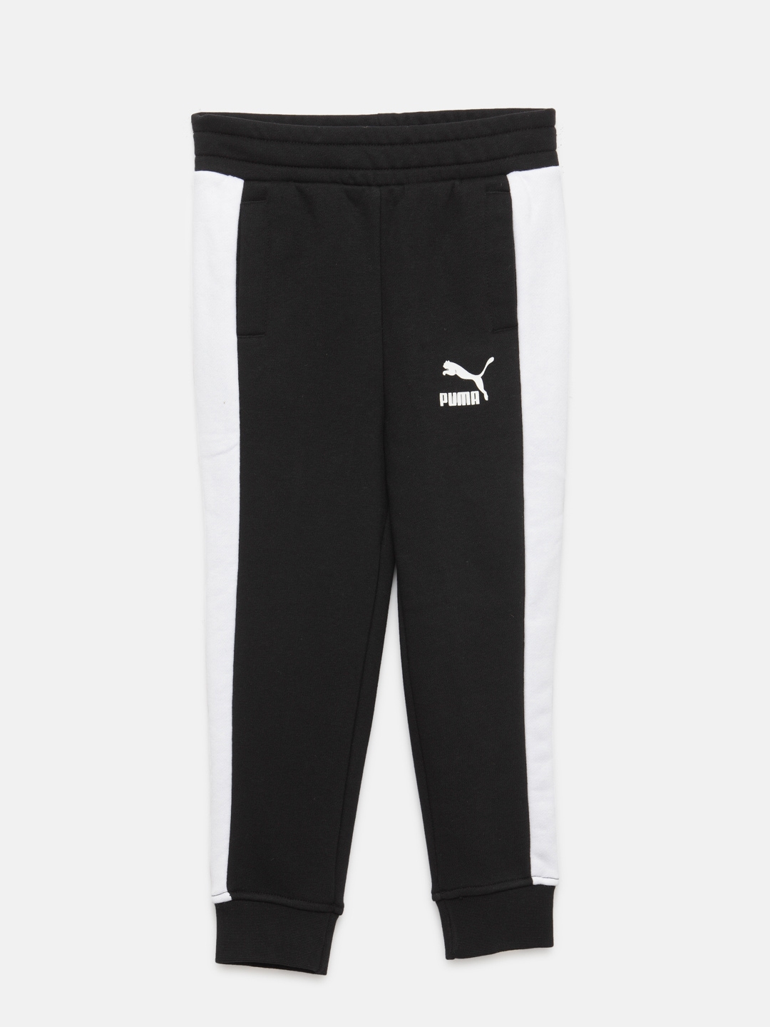 puma t7 joggers in black