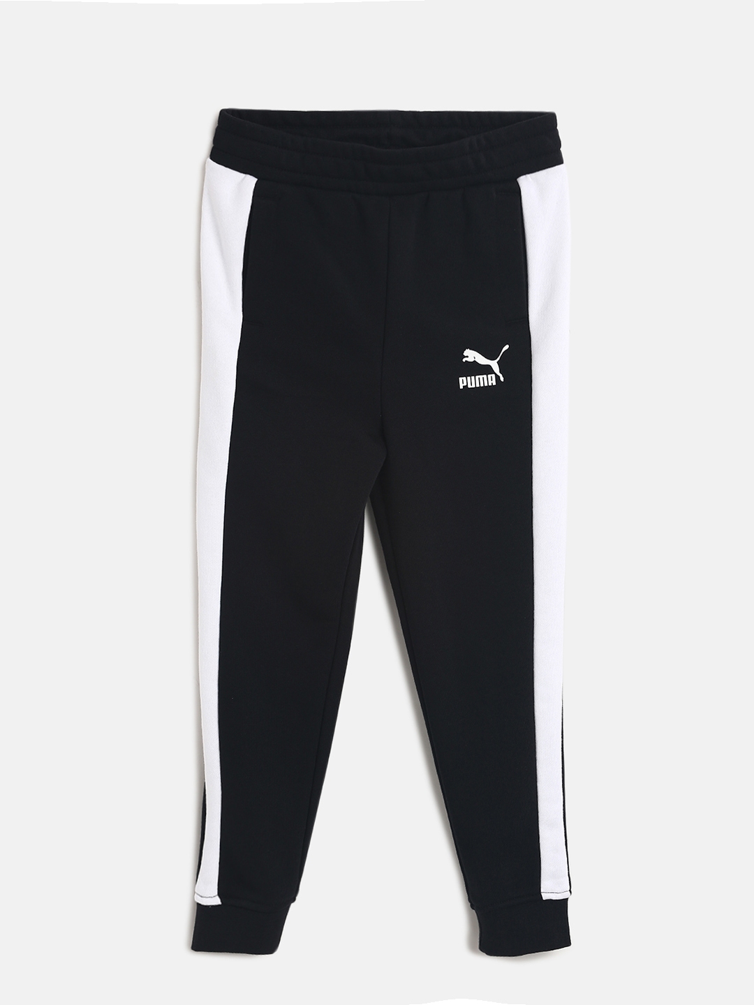 puma t7 joggers in black