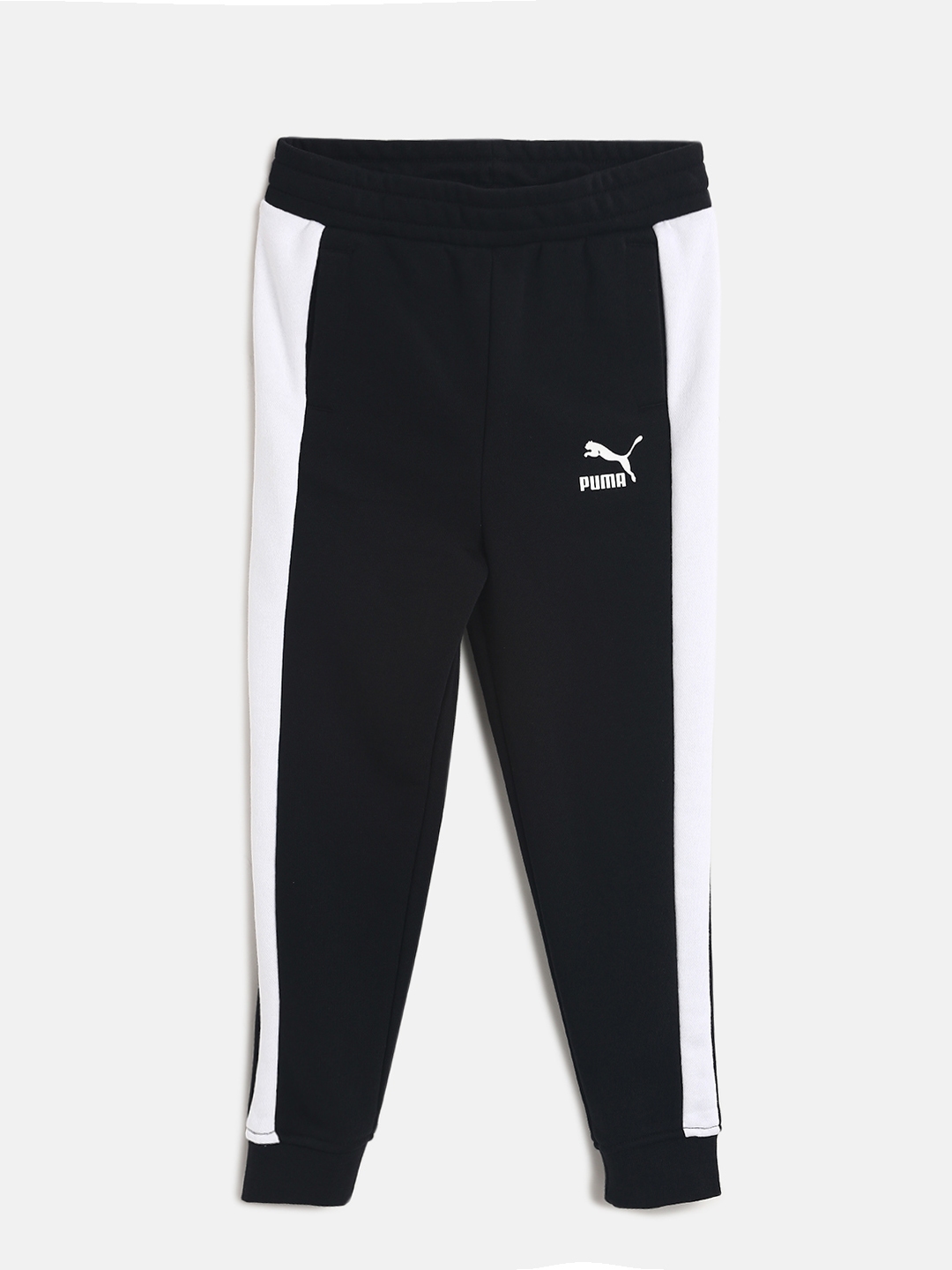 Buy Puma Boys Black Solid Classic T7 Joggers - Track Pants for Boys ...