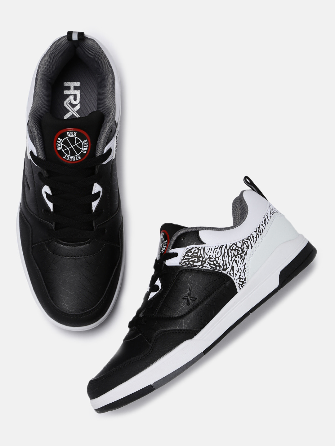 hrx retro basketball sneakers