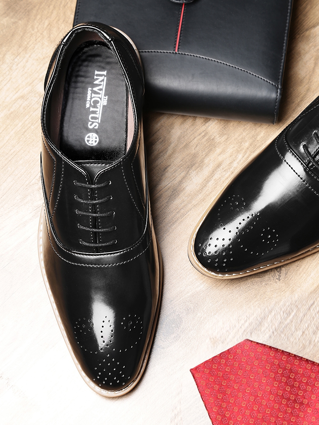invictus black formal shoes