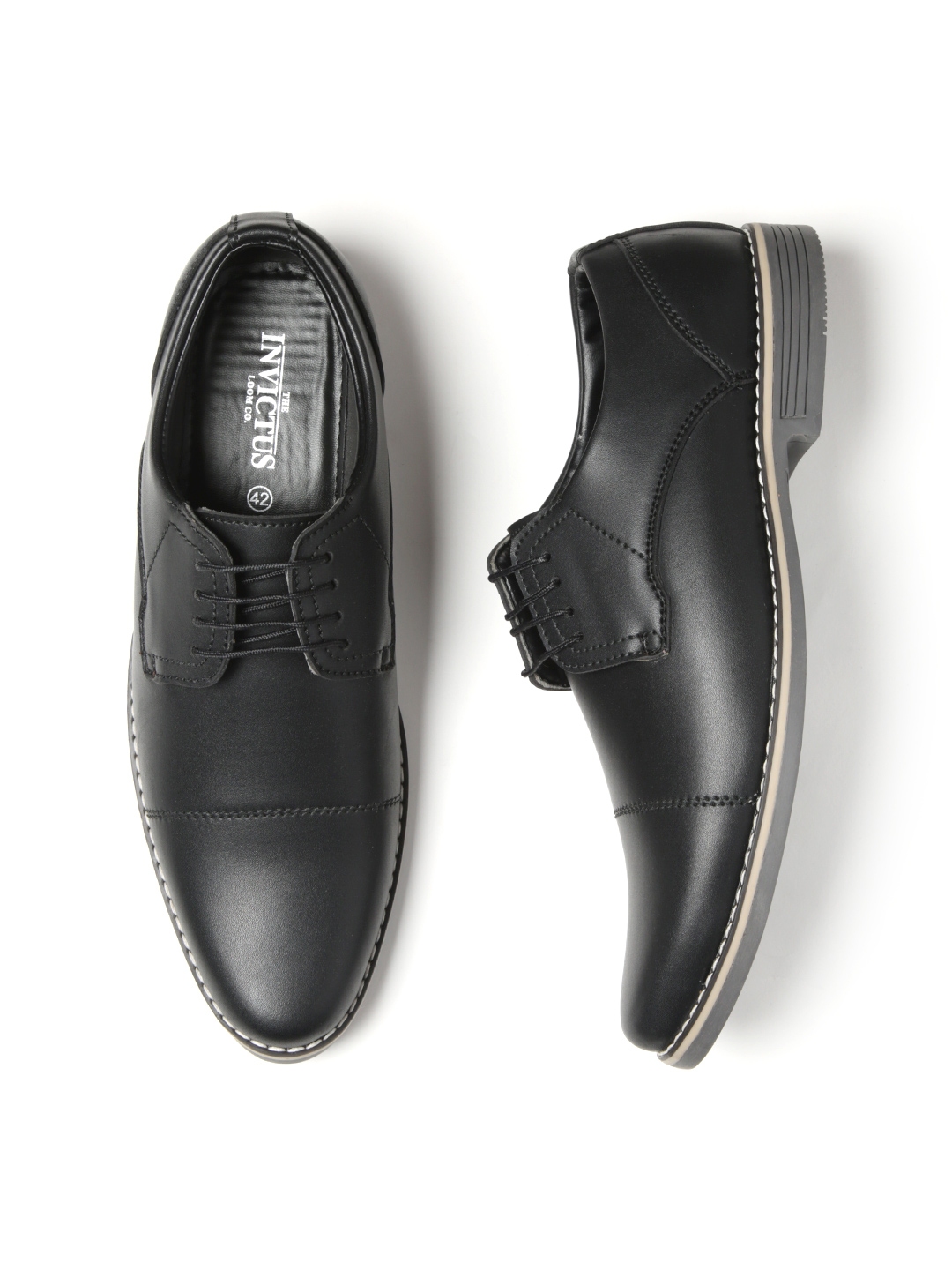 invictus black formal shoes