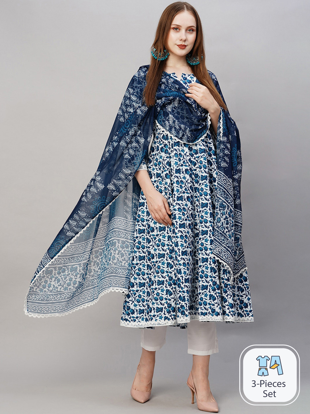Anarkali Kurta With Dupatta Set