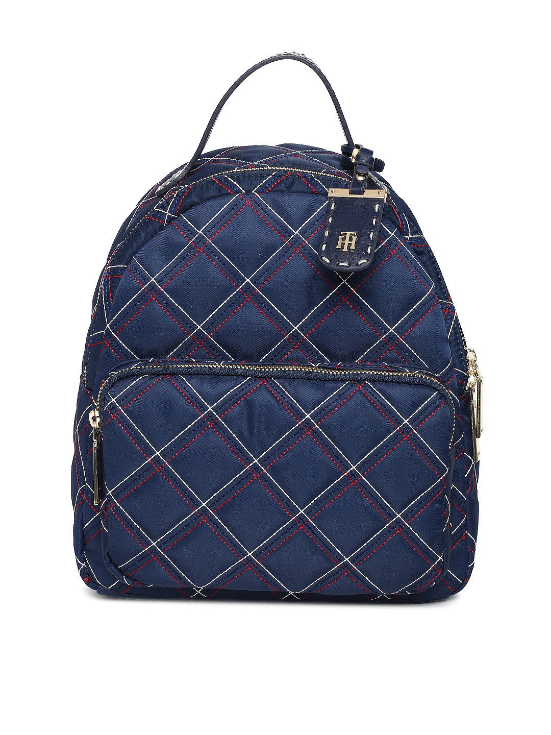 Buy Tommy Hilfiger Women Navy Quilted Backpack Backpacks for Women