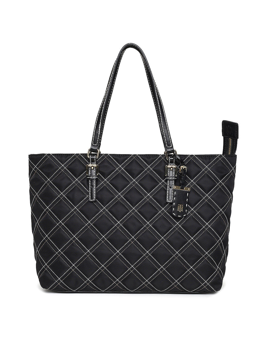 Buy Tommy Hilfiger Black Quilted Shoulder Bag Handbags for Women