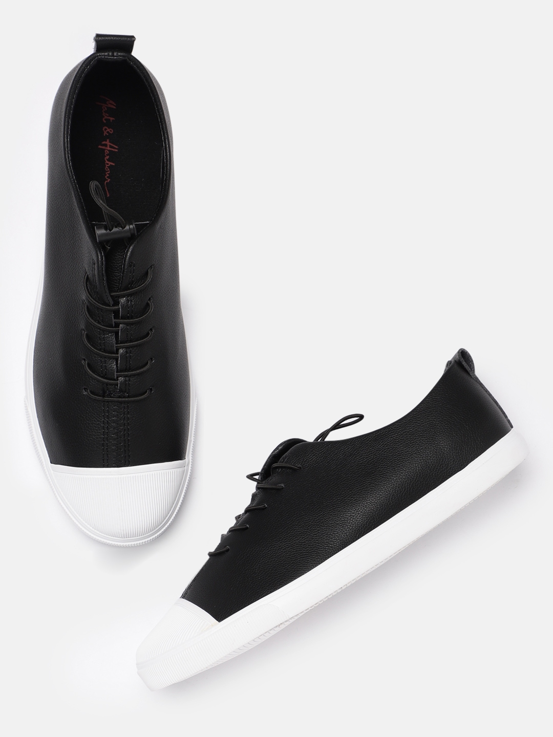 mast and harbour black sneakers