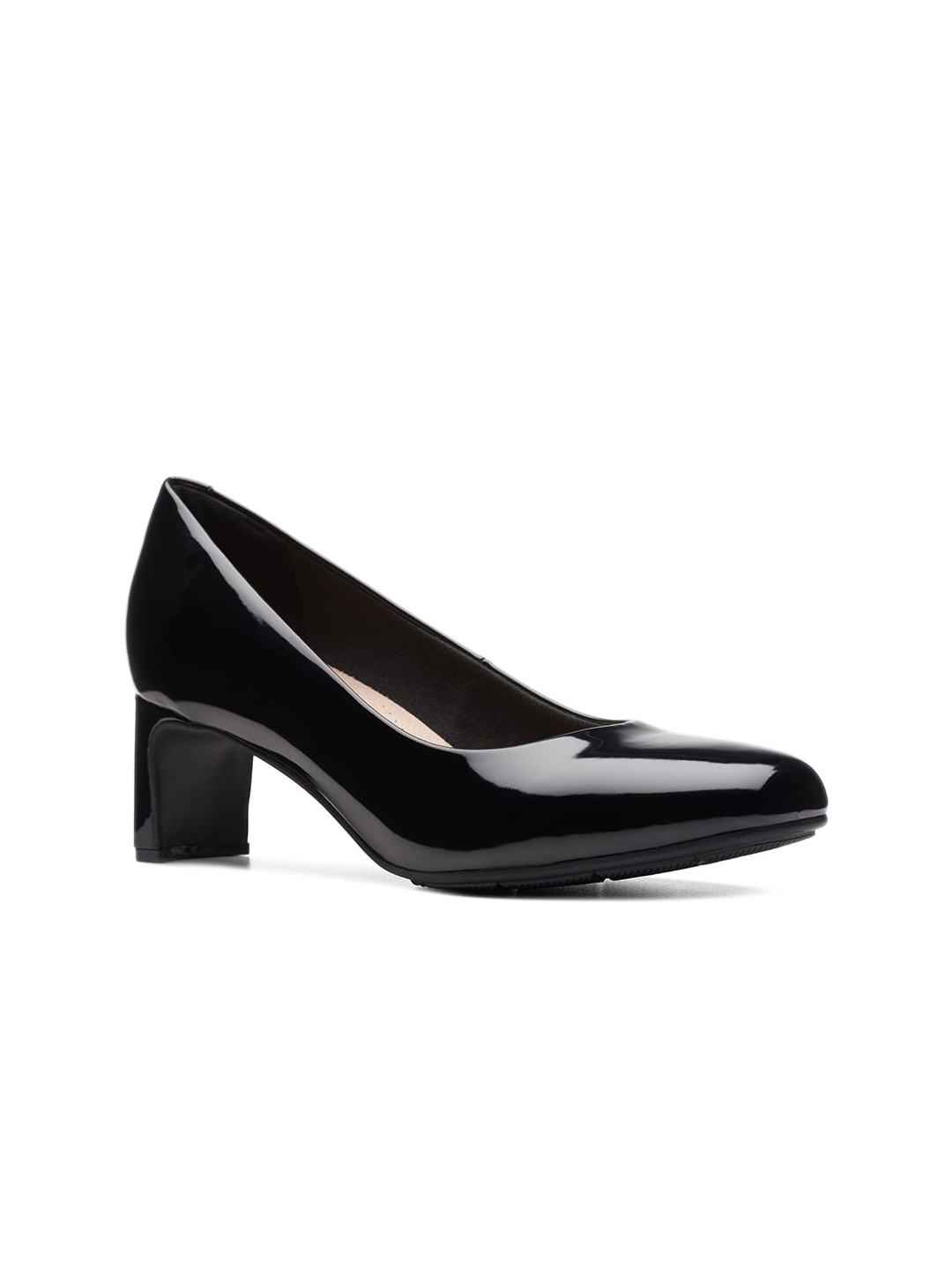clarks low heel pumps