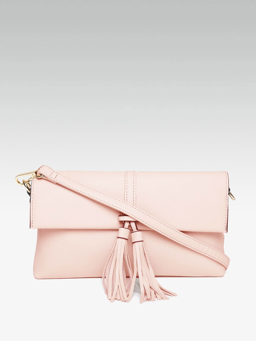 Buy DOROTHY PERKINS Pink Tasselled Clutch With Sling Strap - Clutches ...