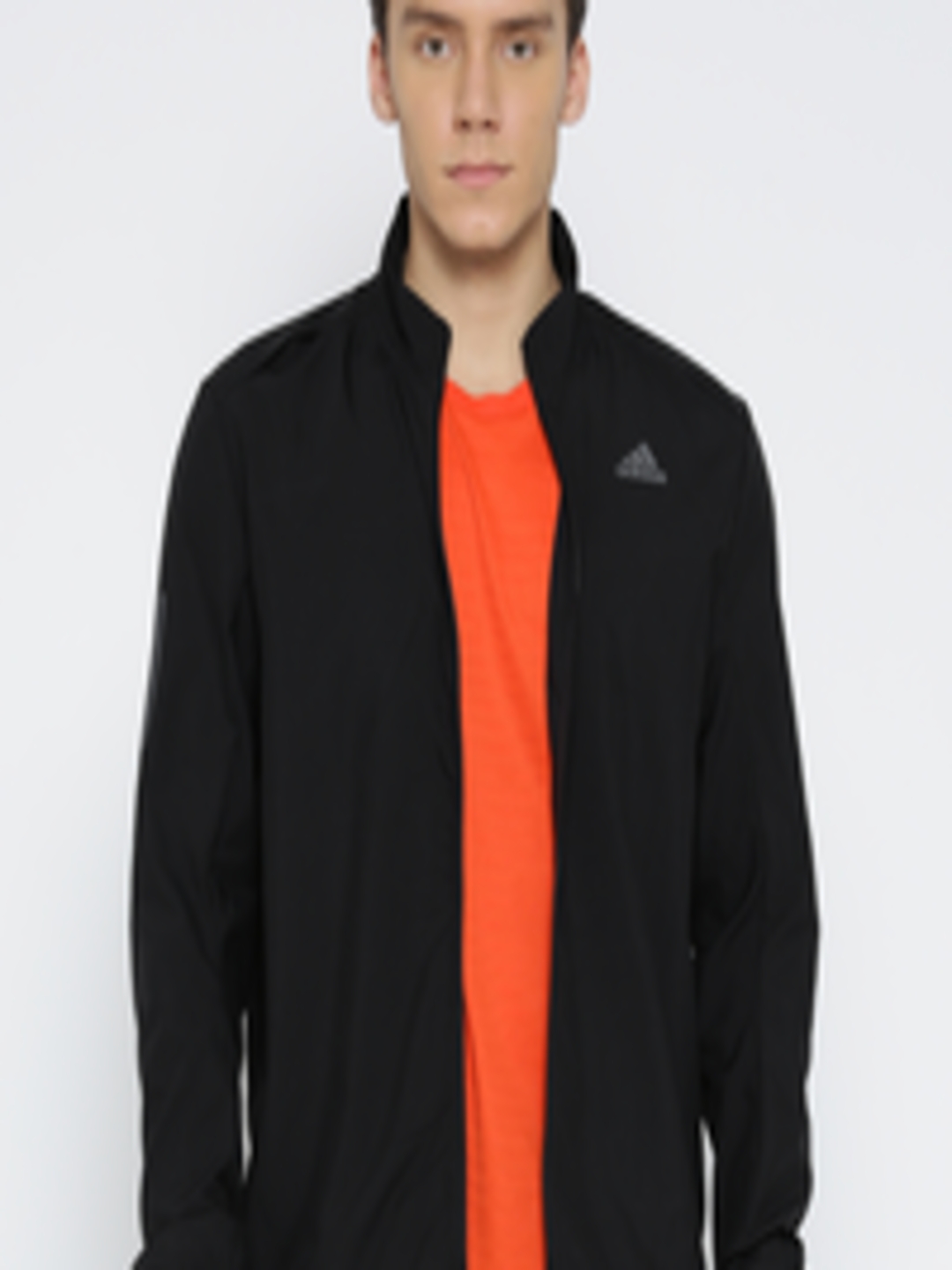 Buy ADIDAS Men Black RS Wind Solid Running Jacket - Jackets for Men ...