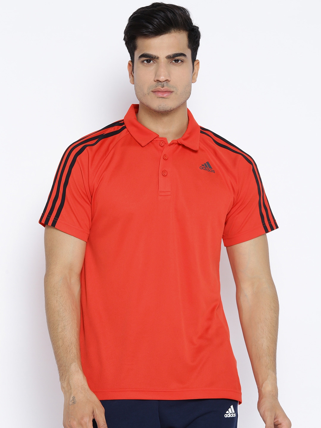 adidas men s d2m 3s polo shirt