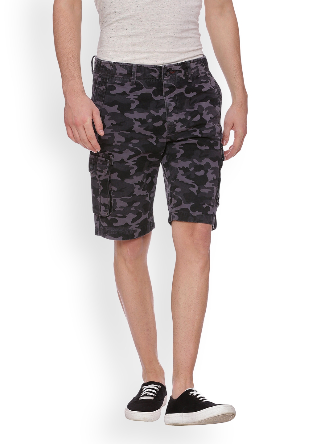 charcoal grey cargo shorts