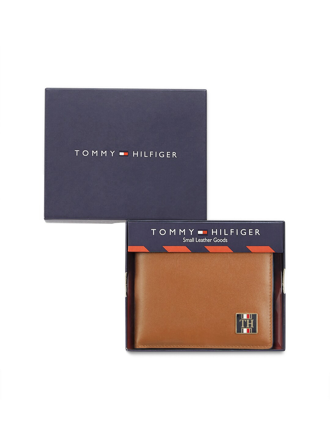 Tommy Hilfiger Black Leather Men Wallet Holder