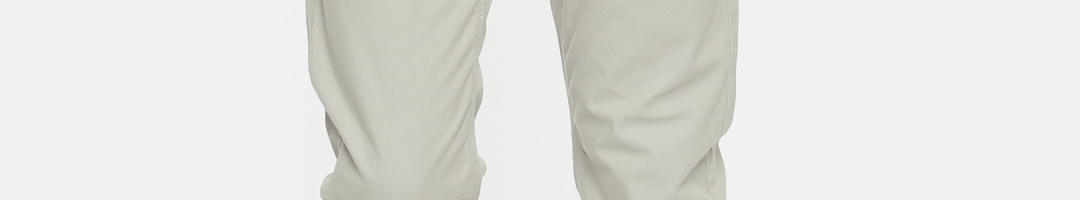 Buy Lee Men Grey Slim Fit Solid Joggers - Trousers for Men 2451493 | Myntra