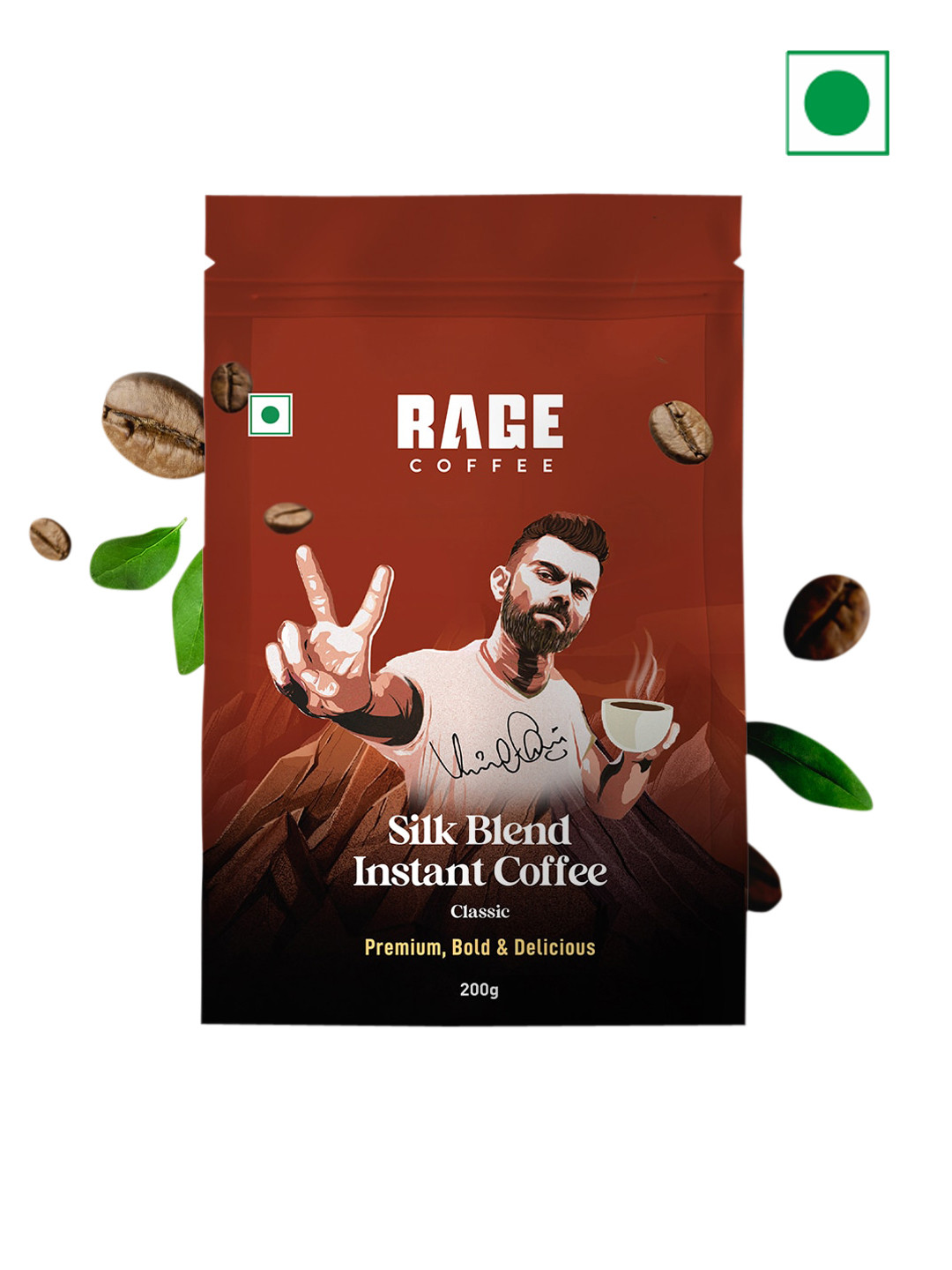 Buy Rage Coffee Premium Silk Blend Classic 100 Pure Arabica Beans 200