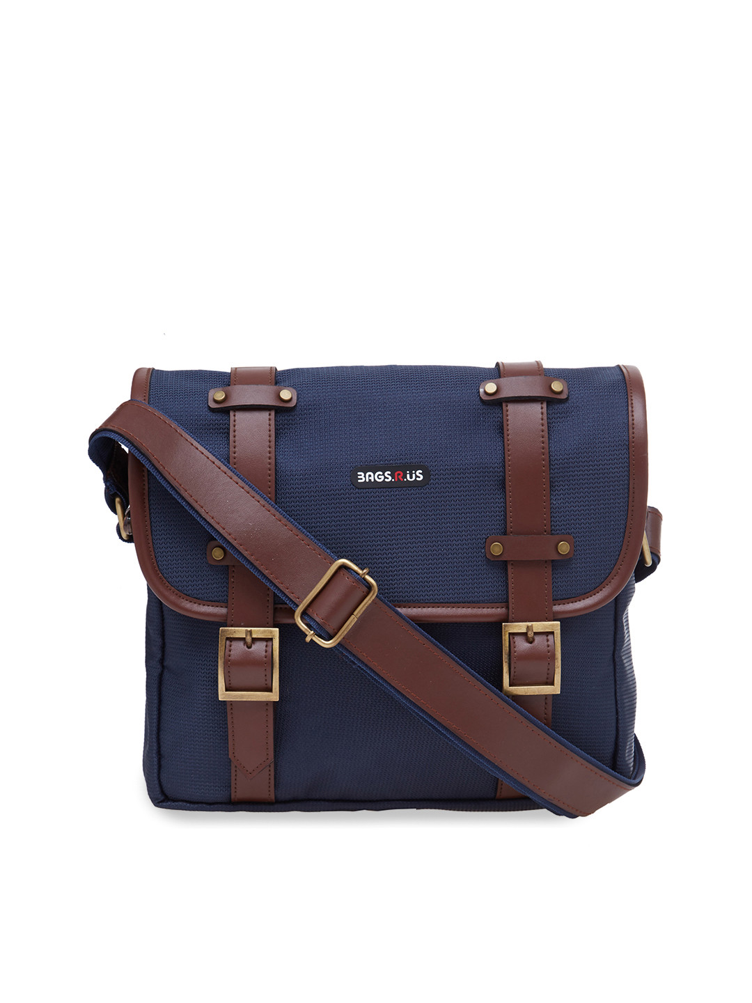 Buy Bags.R.us Unisex Navy Blue Solid Messenger Bag - Messenger Bag for Unisex 2451747 | Myntra