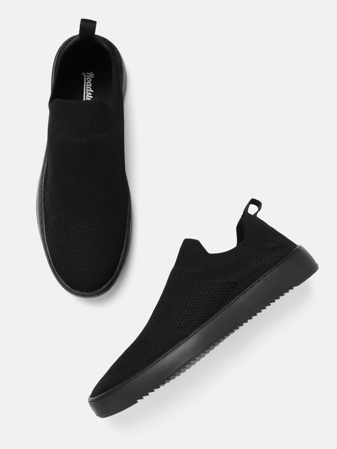 Buy The Roadster Lifestyle Co. Men Woven Design Slip On Sneakers