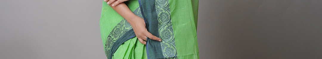 Buy Unnati Silks Floral Woven Design Pure Cotton Taant Saree - Sarees ...
