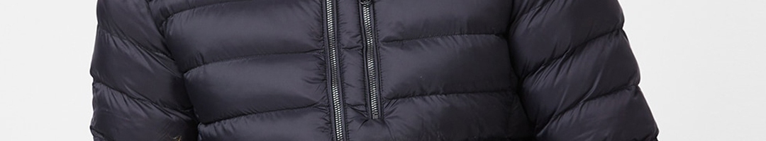 Buy SPYKAR Zip Detail Mock Collar Puffer Jacket - Jackets for Men ...
