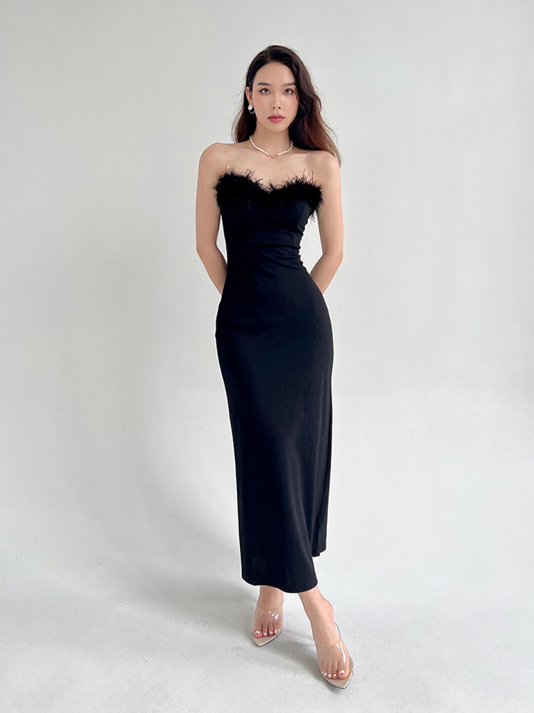 Buy StyleCast Strapless Fringed Maxi Dress - Dresses for Women 24541644 ...