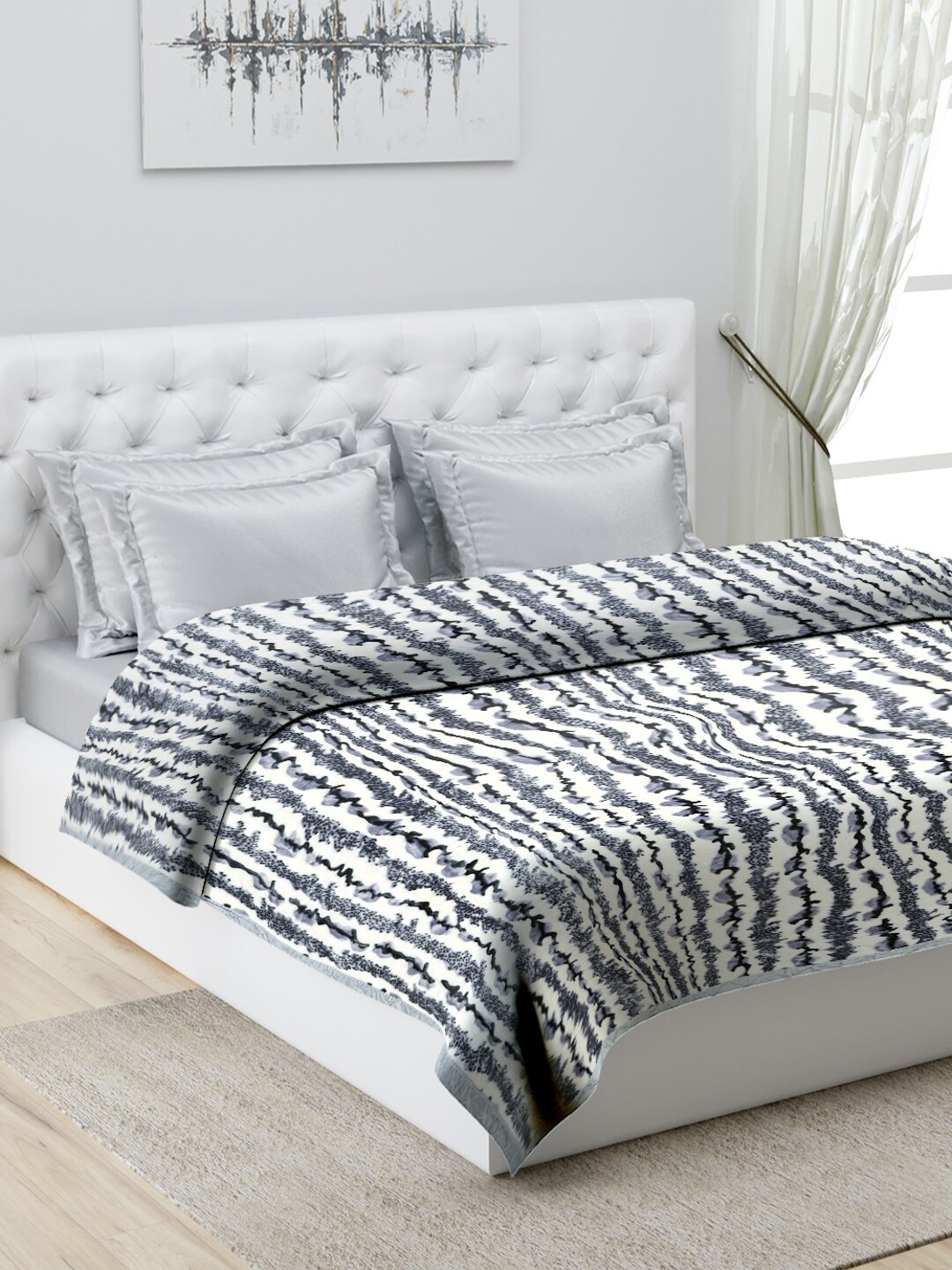 Buy Monte Carlo White 3500 GSM Heavy Winter Double Bed Blanket