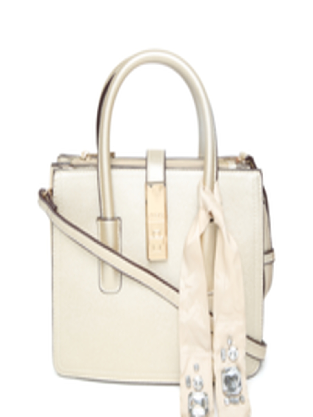 Buy ALDO Black Gold Toned Sling Bag - Handbags for Women 2454272 | Myntra