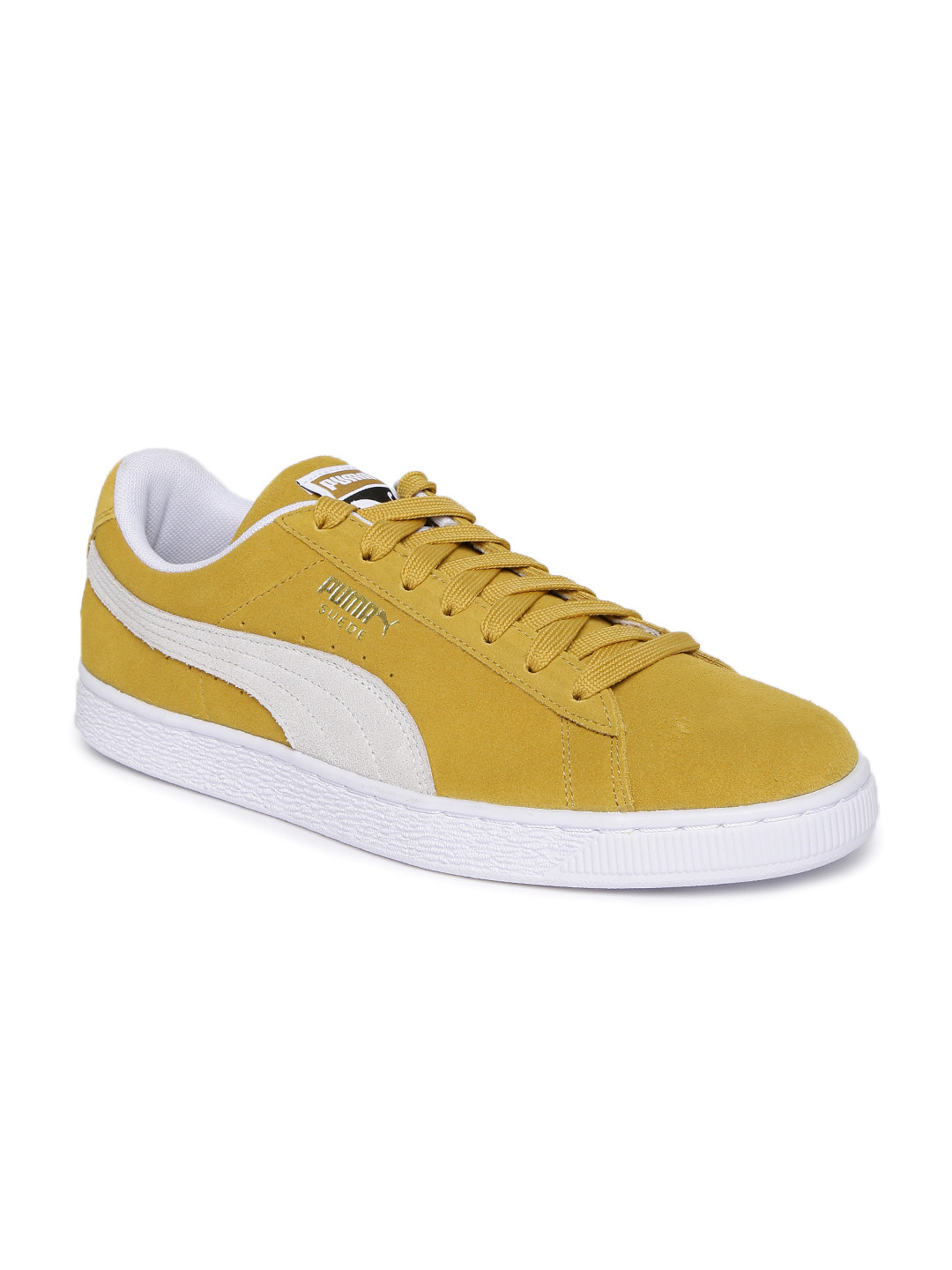 yellow puma sneakers