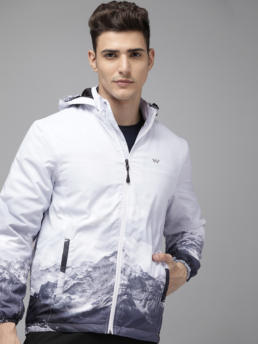 Buy Wildcraft Graphic Printed Lightweight Hooded Padded Jacket