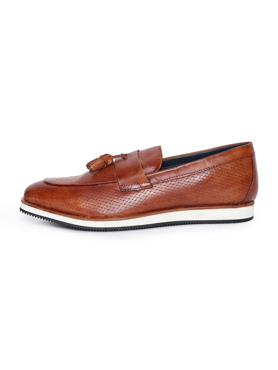 RARE RABBIT Men Honey Textured Leather Formal Loafers main image 0
