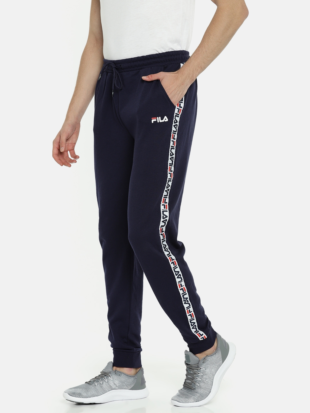 fila navy joggers