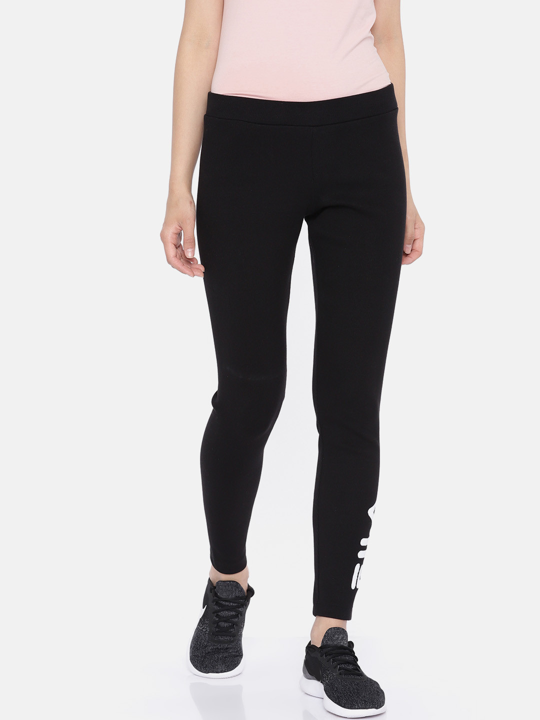Buy FILA Women Black Straight Fit Track Pants Track Pants for Women