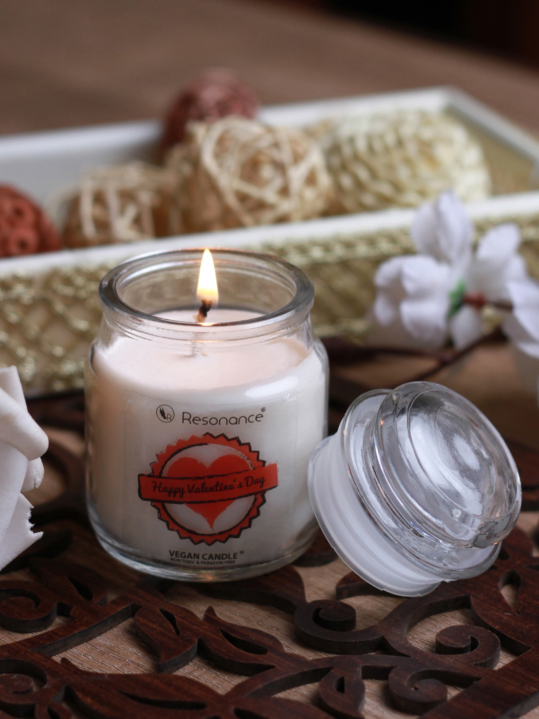 Buy Resonance White Aphrodisiac Patchouli Scented Candle Candles for