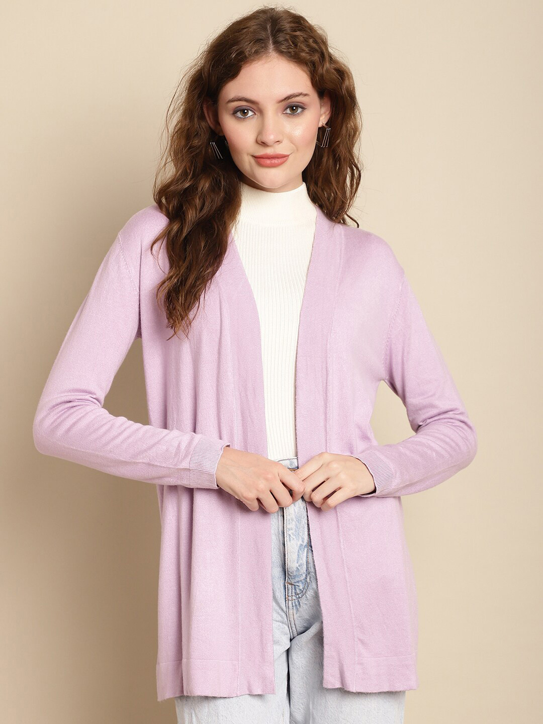 Buy NoBarr Women Purple Longline Shrug Shrug for Women 24591918 Myntra