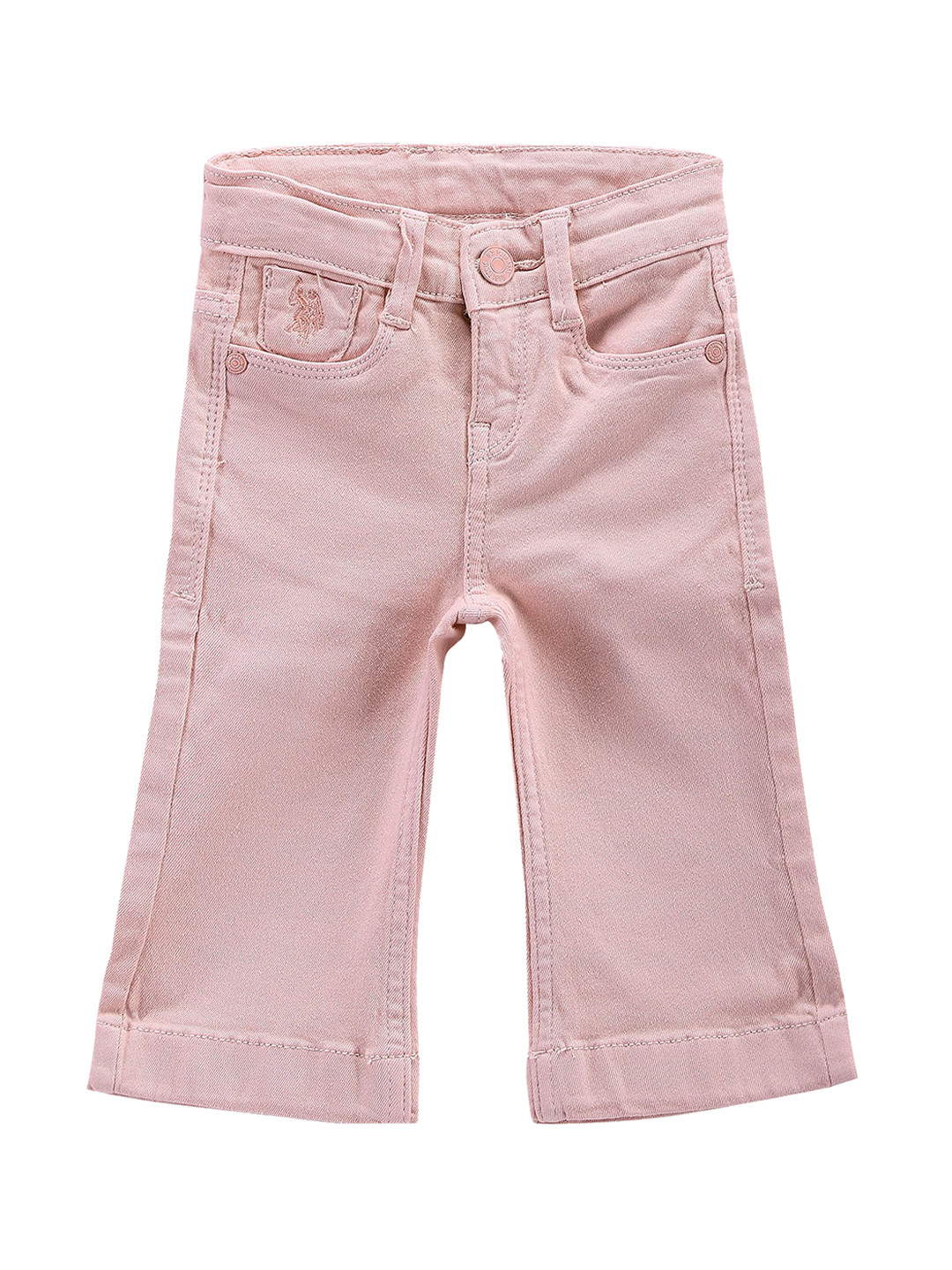 Buy U.S. Polo Assn. Kids Infant Girls Mid Rise Bootcut Stretchable