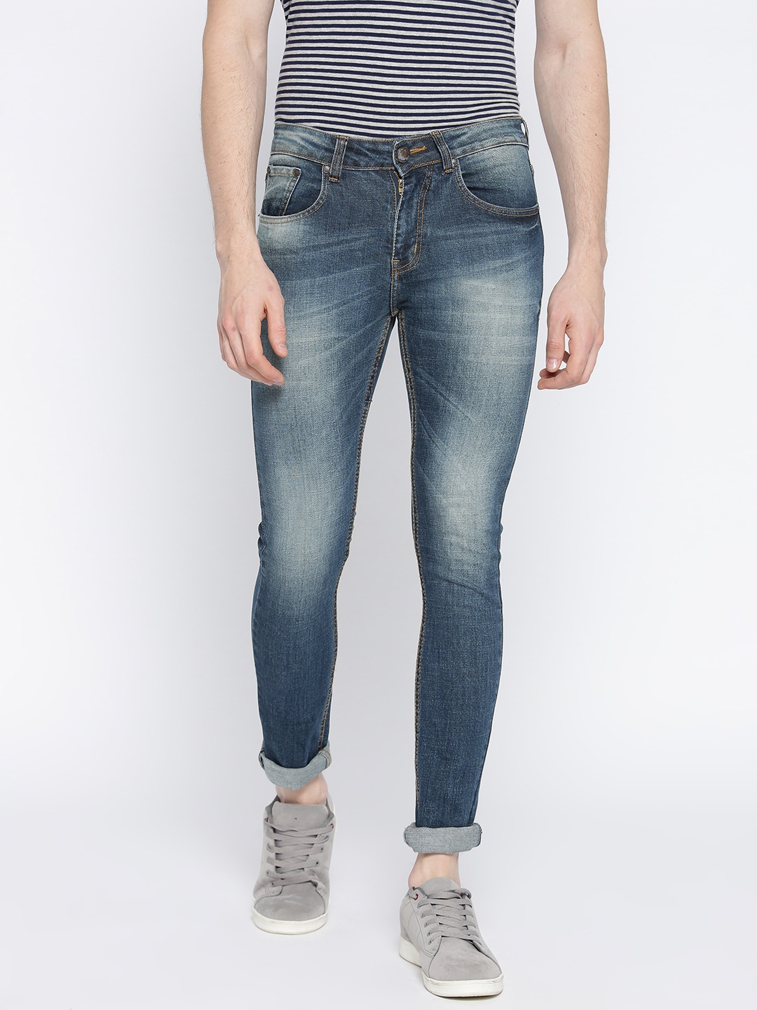 slim fit mid rise jeans