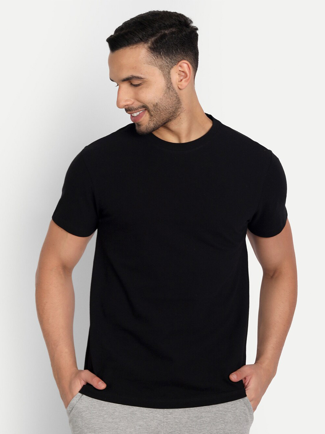 Buy Asterisk Round Neck Cotton Sports T Shirt Tshirts for Men