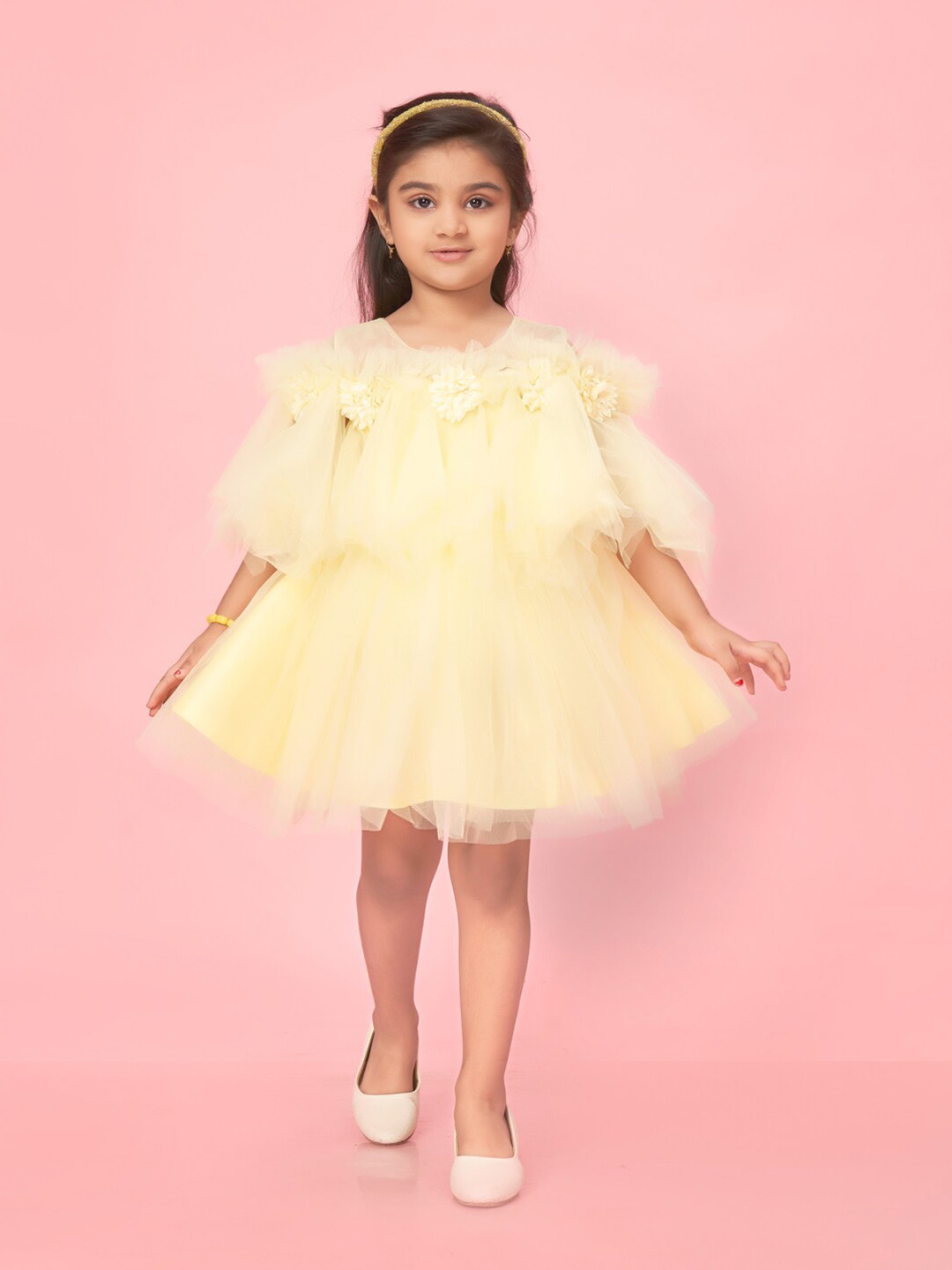Girls Embellished Fit and Flare Party Dress main image 1
