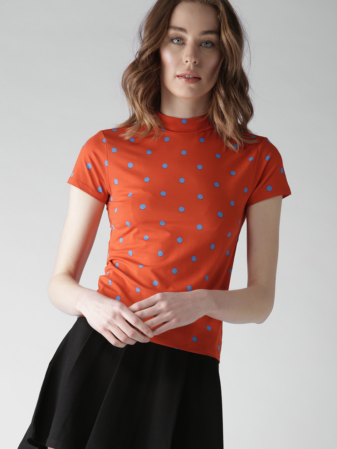 Buy FOREVER 21 Women Orange Printed Top Tops for Women 2460545 Myntra