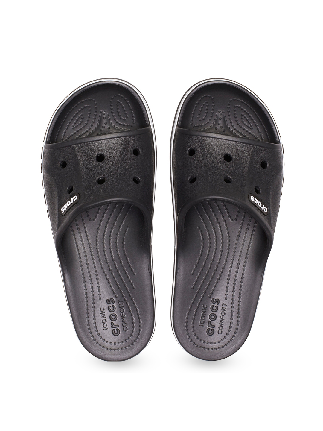 Buy Crocs Unisex Textured Croslite Sliders - Flip Flops for Unisex ...