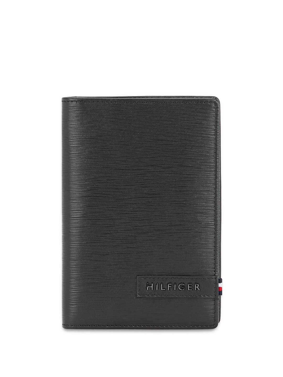 Buy Tommy Hilfiger Textured Leather Passport Holder Wallets for Men