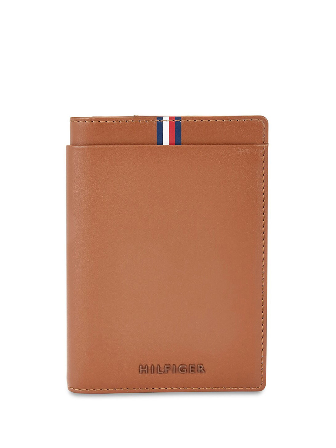 Buy Tommy Hilfiger Men Textured Leather Passport Holder Wallets for