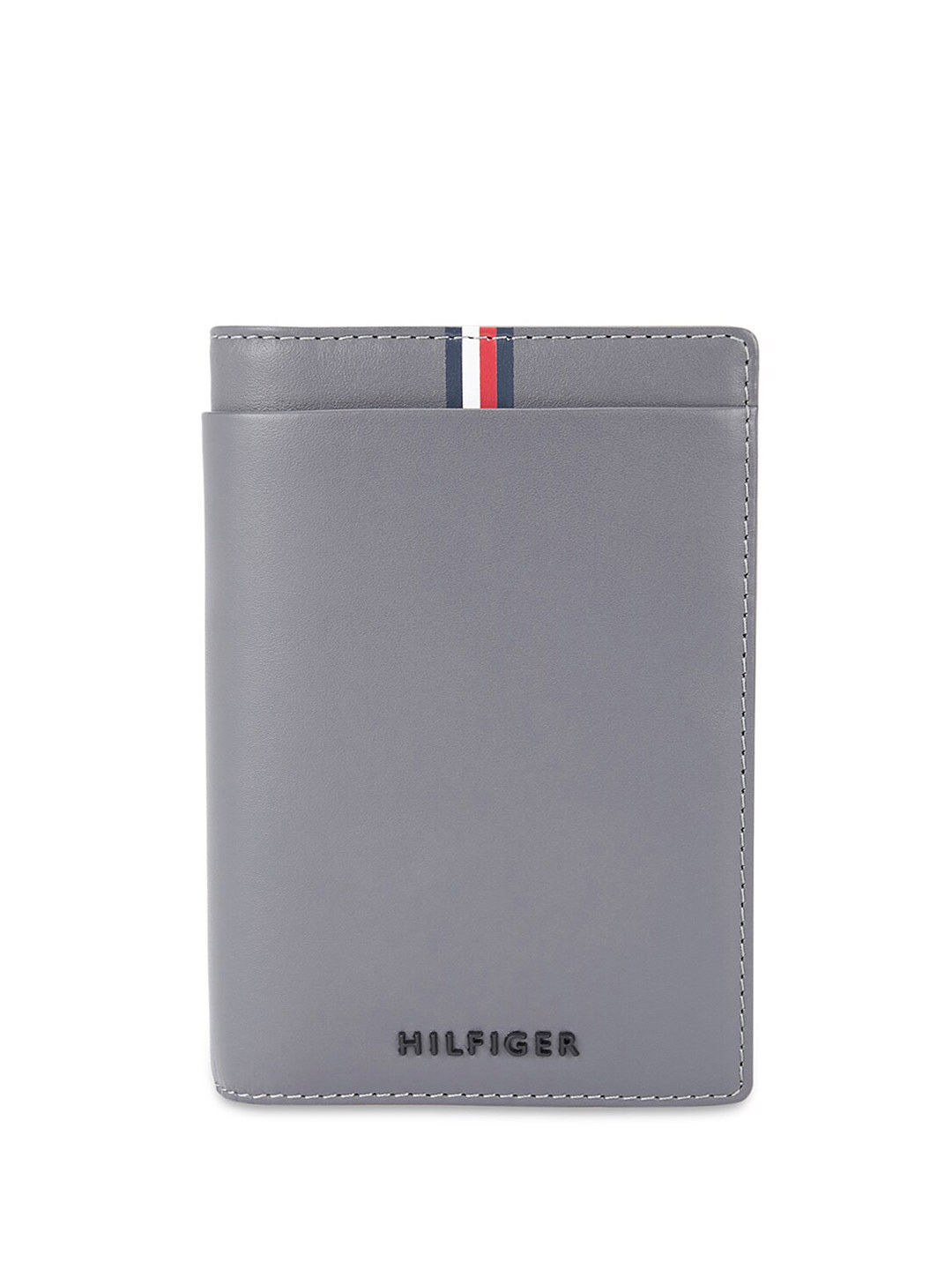 Buy Tommy Hilfiger Men Textured Leather Passport Holder Wallets for