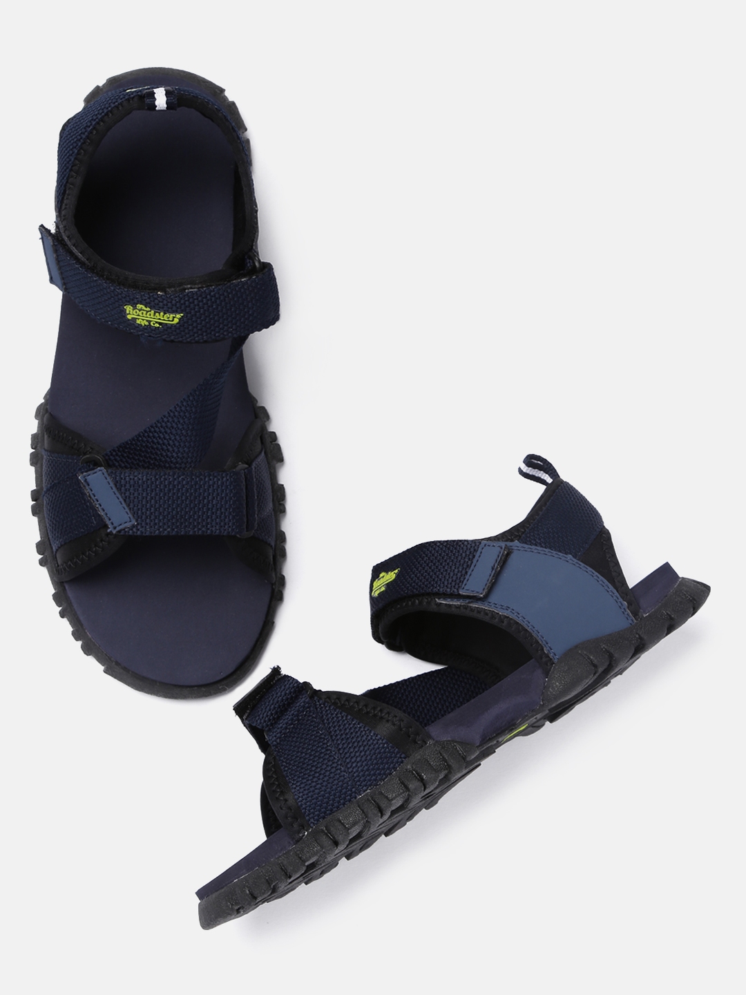 Buy Roadster Men Navy Blue Sports Sandals - Sports Sandals for Men ...
