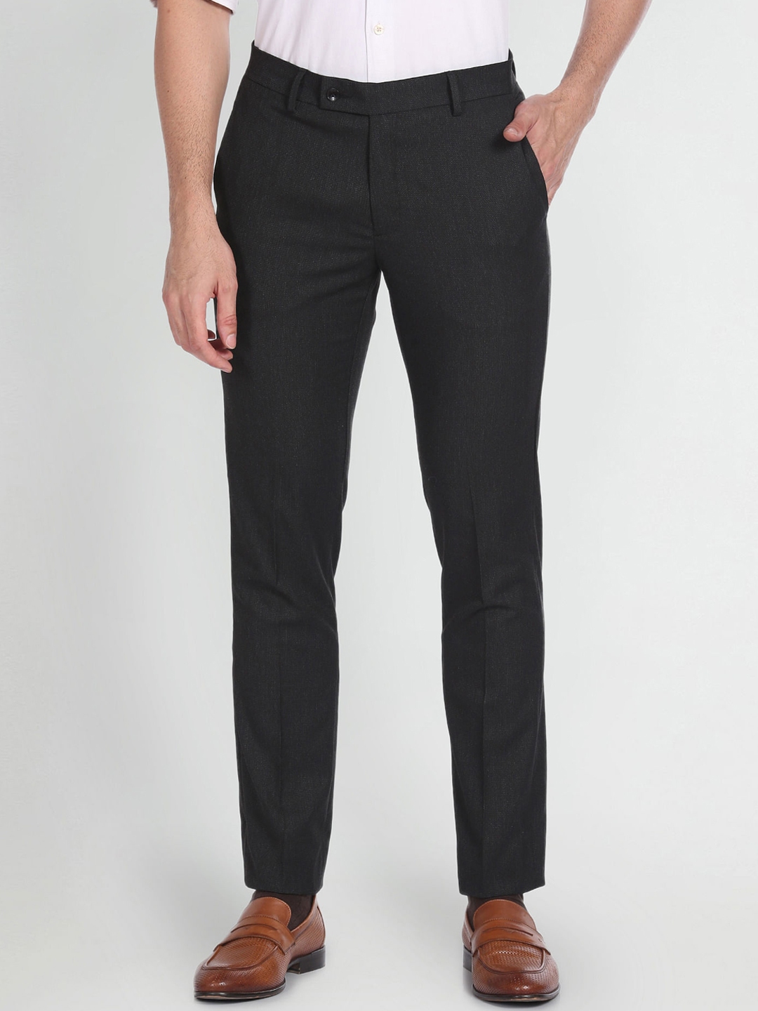 Buy Arrow Men Slim Fit Formal Trousers - Trousers for Men 24643944 | Myntra