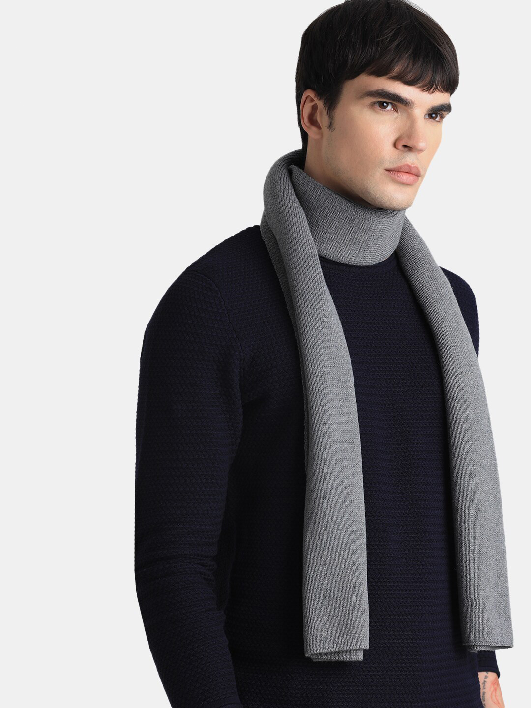 Buy Jack & Jones Men Self Design Acrylic Scarf Scarves for Men