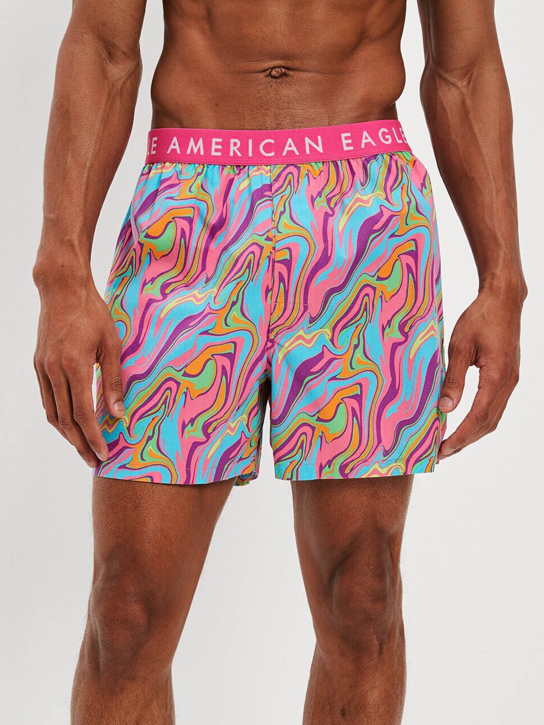 Buy AMERICAN EAGLE OUTFITTERS Marbel Printed Boxers WES0233245615